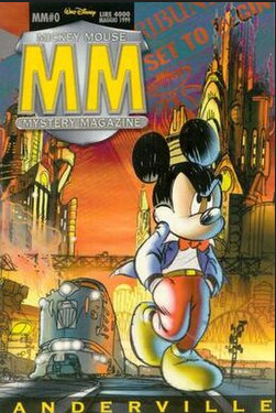 Couverture du numéro 0 de MM Mickey Mouse Mystery Magazine